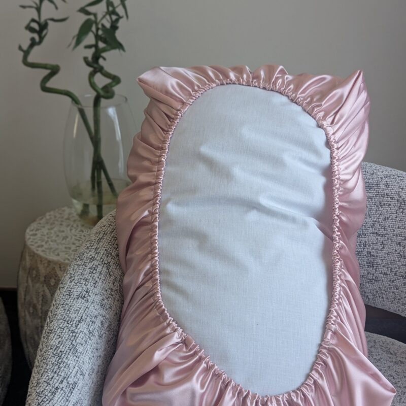 Blush satin traveling suitcase (1 in a pack )